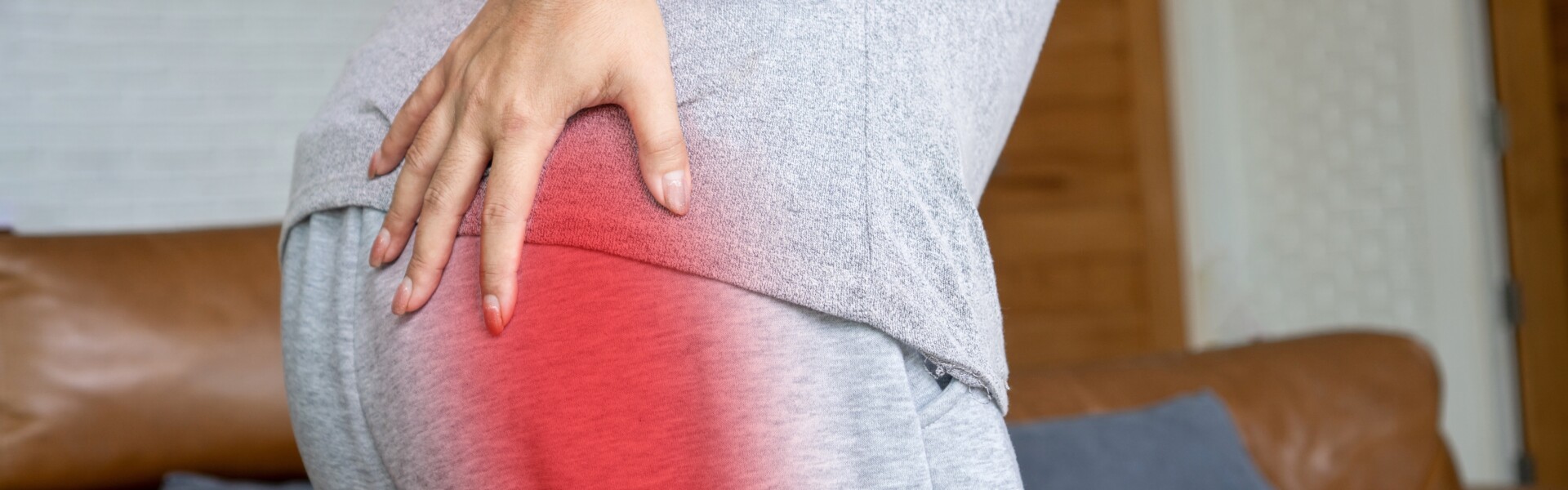 Person struggling with Sciatica
